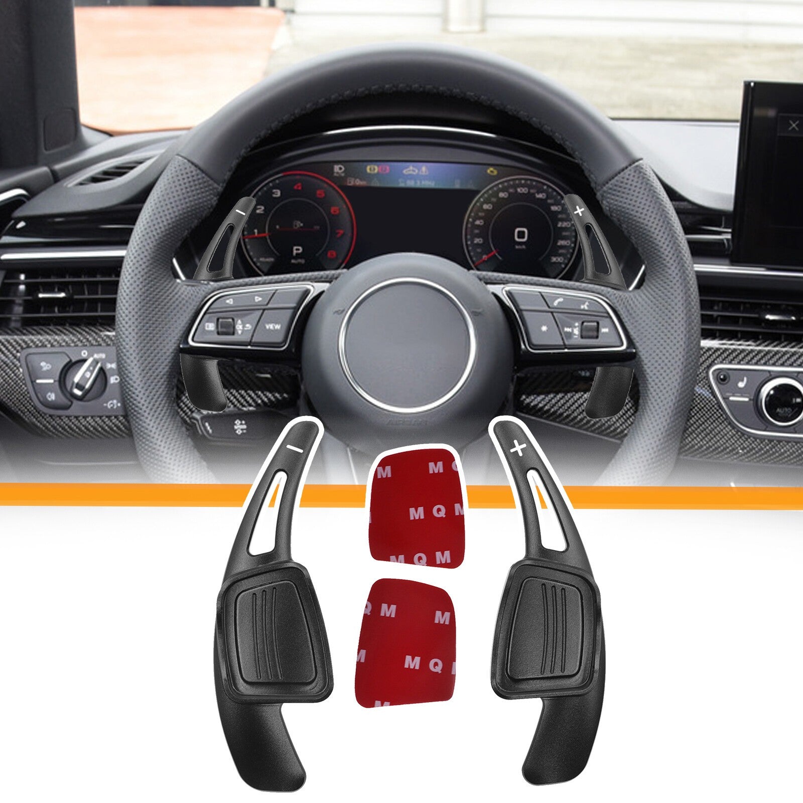 Extension Steering Wheel Shifter Paddle Shift For Audi A3 A5 S3 S5 Q5 Q7 TT TTS