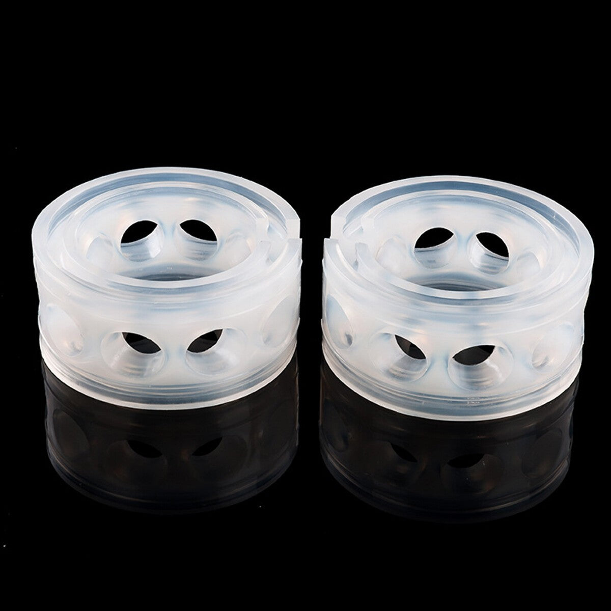 2Pcs Type-D Car Auto Rubber Shock Absorber Spring Bumper Buffer Power Cushion