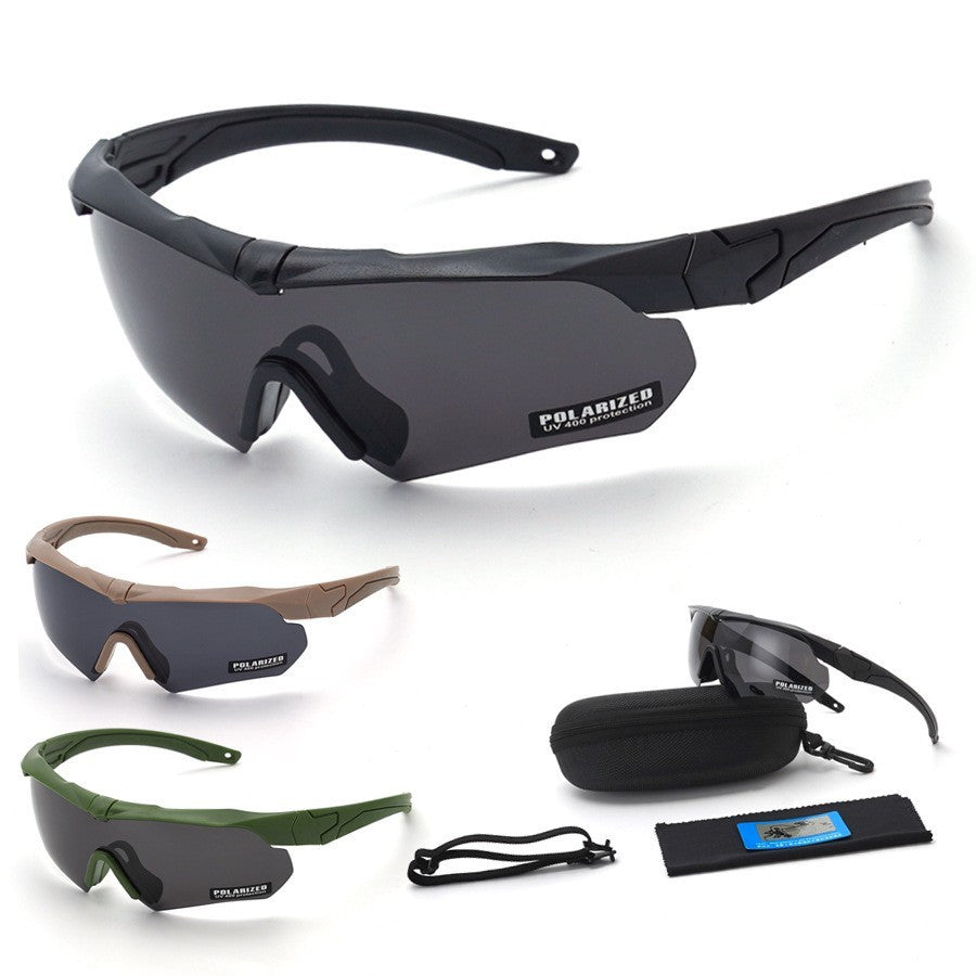 Tactical Shooting Sunglasses Set 3 Interchangeable Lenses Safety Glasses Eyewear