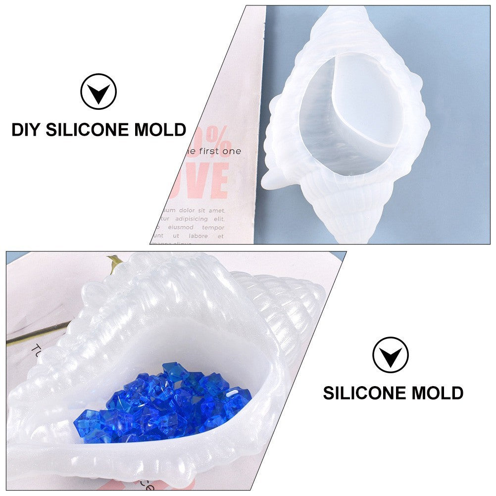 Epoxy Resin Casting Mold Conch Storage Box Making Silicone Mold