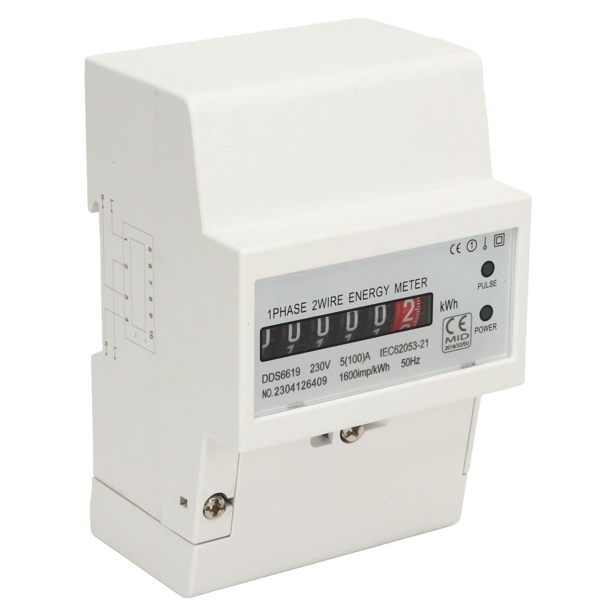 Electricity Meter 230V Grade1 Single Phase Energy Meter Mechanical Counter