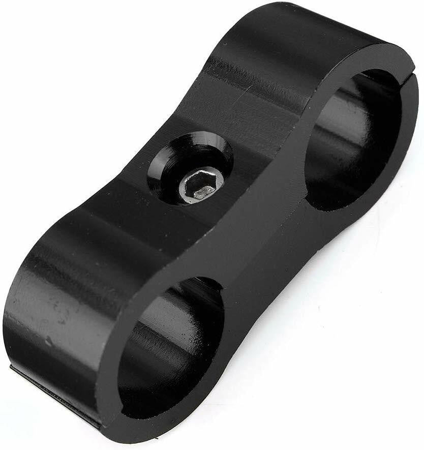 4 x AN6 6AN AN -6 Nylon Braided Stainless Fuel Oil Line Hose Separator Clamp