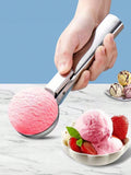 Large Stainless Steel Ice Cream Scoop with Trigger Heavy Duty Non-Stick UK