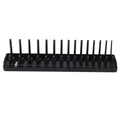 ▷3PCS 1/4in 3/8in 1/2in Socket Holder Organizer Black Storage Set For Toolboxes