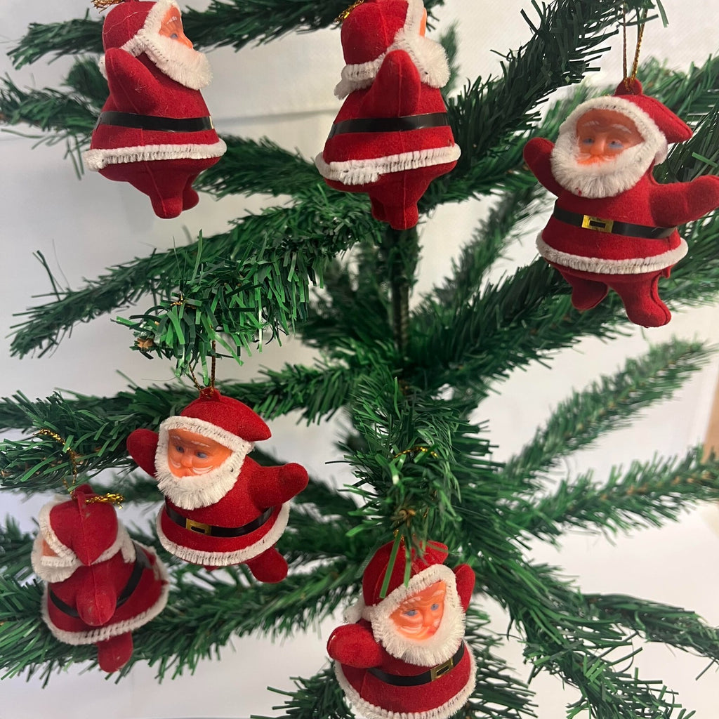 12 x CHRISTMAS TREE BAUBLE SANTA FATHER CHRISTMAS decoration ornament