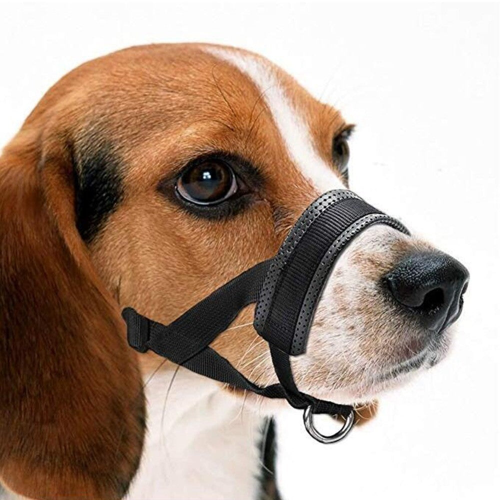 Adjustable Soft Nylon Dog Muzzle Anti-Biting Anti-Barking Safety Pet Mouth Cover