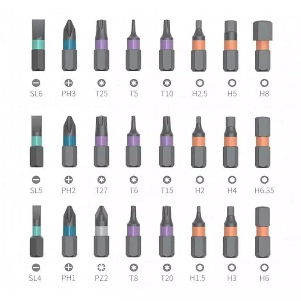 42Pcs Magnetic Precision Screwdriver Bit Kit Phone Watch Laptop Repair Tool Set
