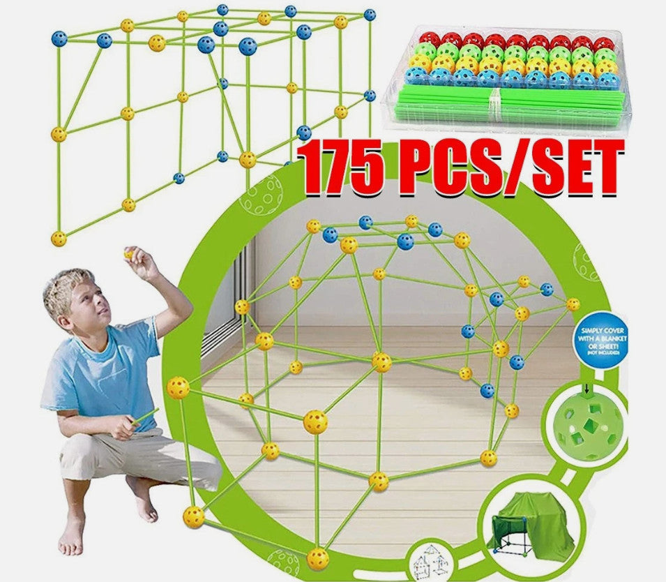 DIY Gift Fort Building Build Your Own Den Kit Present Children Set Tent