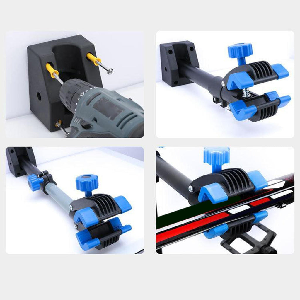 Folding Bike Repair Stand Clamp, Wall Mount Rack Holder,