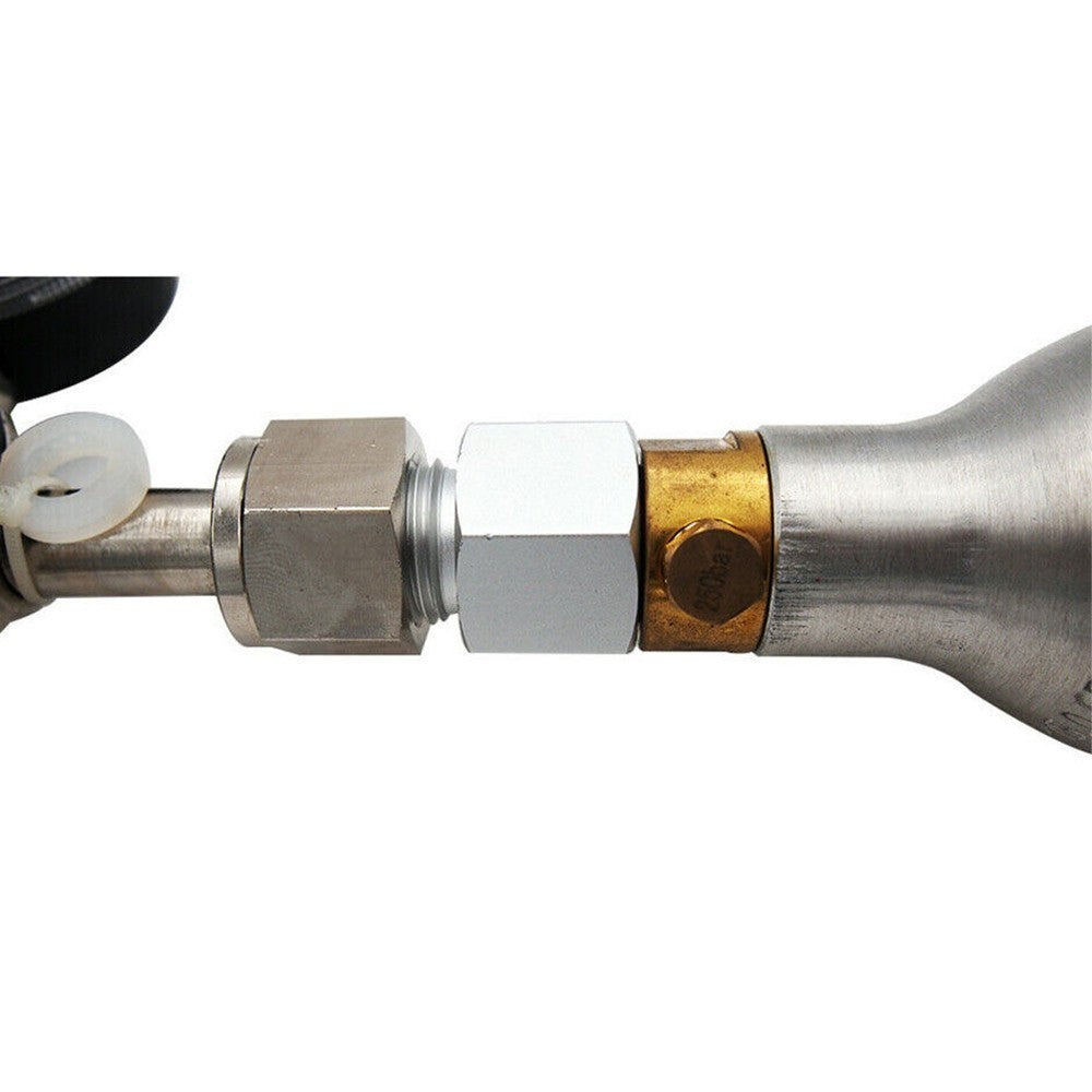 CO2 Regulator Cylinder Adapter For Sodastream TR21-4 to W21.8 Connector Aquarium
