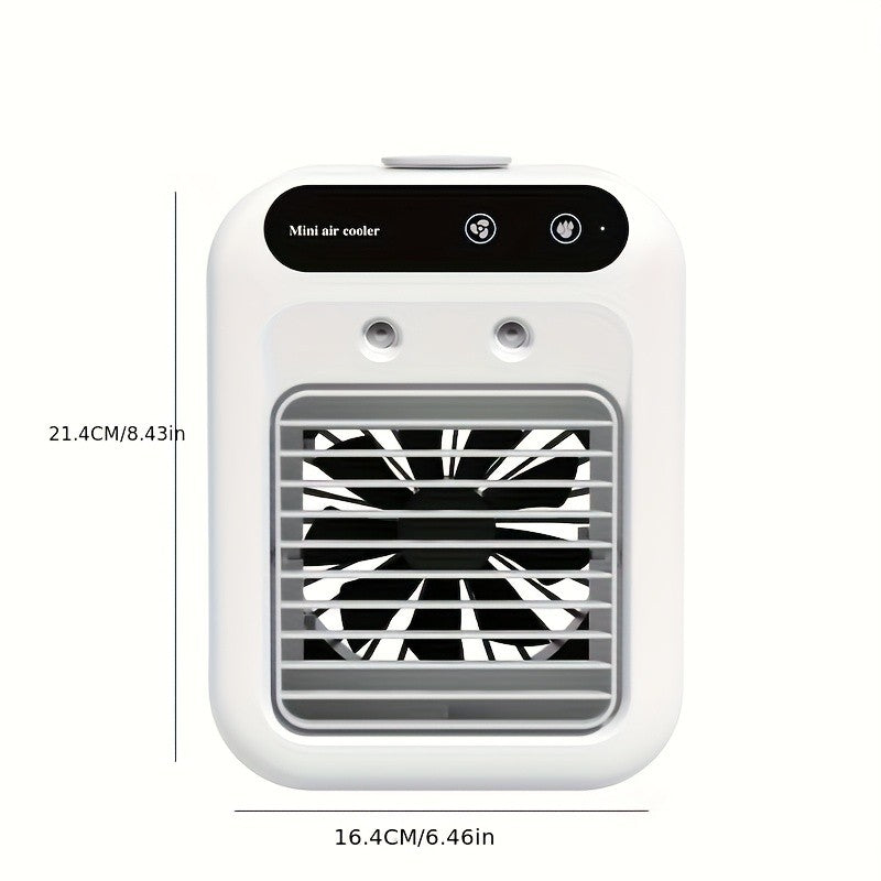 Quiet Mini USB Desk Cooler Fan Rechargeable Portable For Office Dorm Home Travel