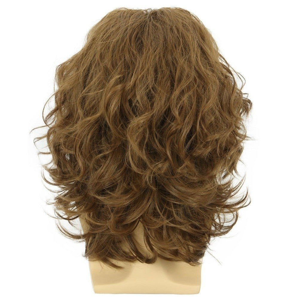 Punk Men Wig Retro Cosplay Wigs Male Wavy Wigs Short Curly Wigs Synthetic Hair