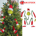 Grinch Arm Leg Head Ornaments Holder Christmas Tree Decorations Xmas Party Gift