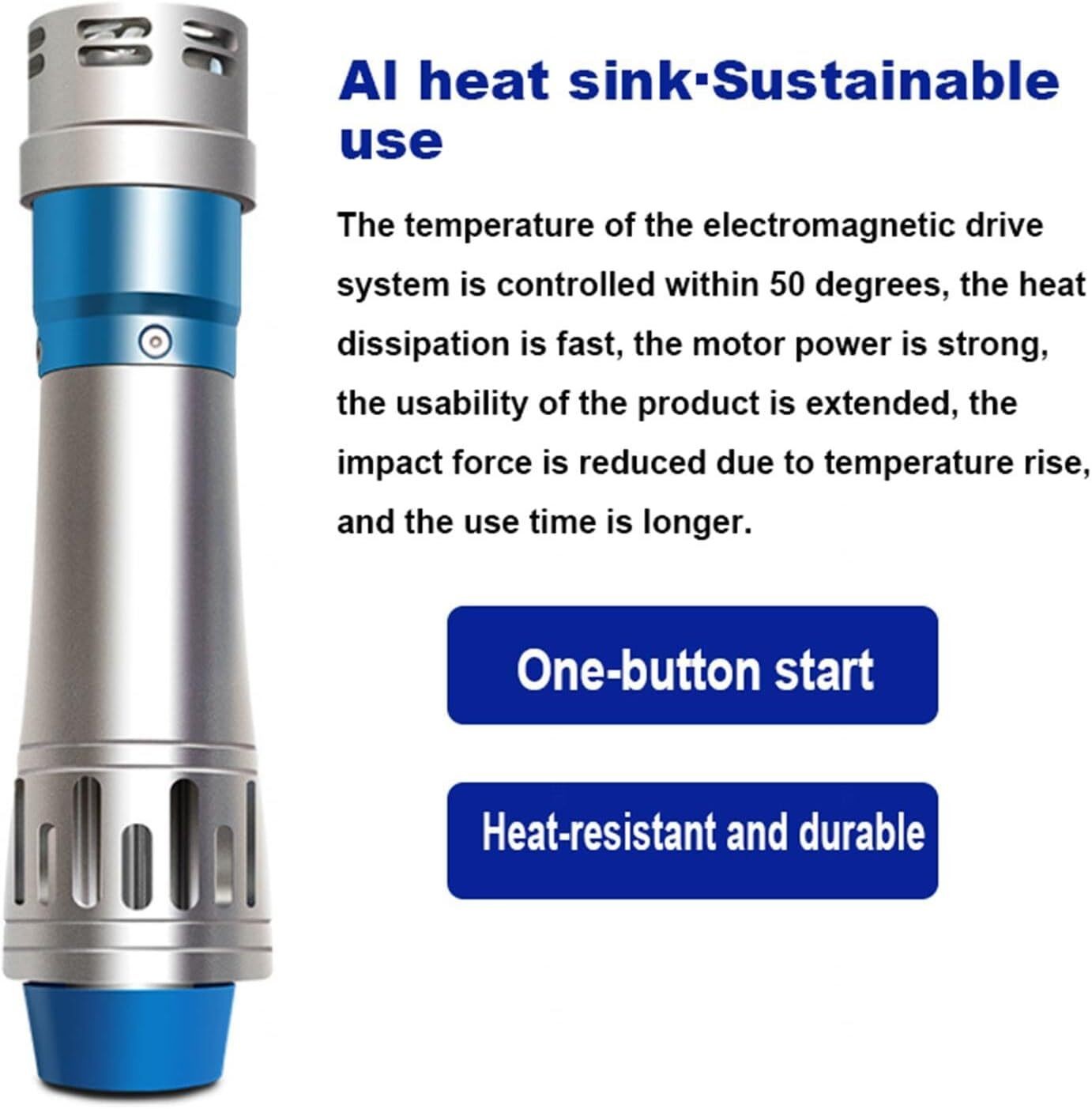 Handheld Focused Shockwave Therapy Machine Body Relax Muscle Relief Ed Massage