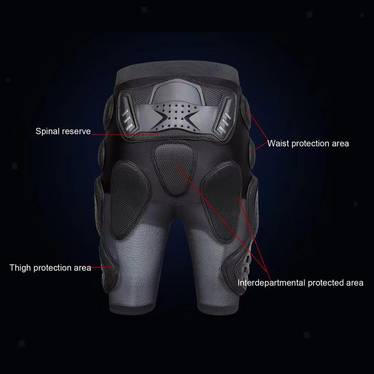 Protective Padded Shorts Motorcycle Riding Shorts Shock Absorbing Comfortable