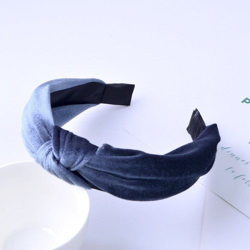 Women's Headband Twist Hairband Bow Knot Cross Tie Velvet Headwrap Hair Band New