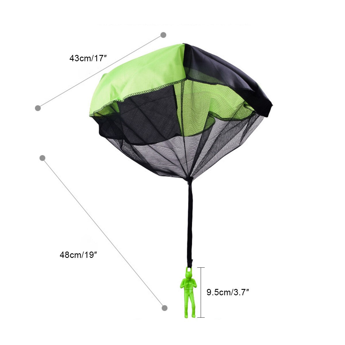 4 Pack Hand Throwing Parachute Soldier Toys Kids Outdoor Sports Mini Game Toys