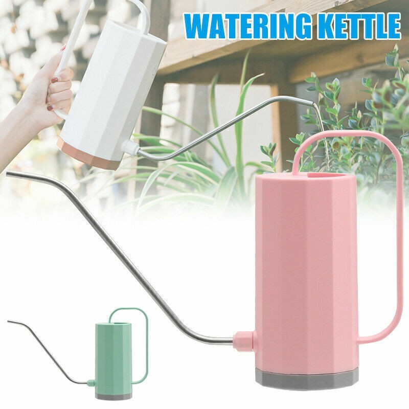 Indoor Small Watering Can Long Narrow Spout Sprinkler Kettle For Plants 1.2L UK