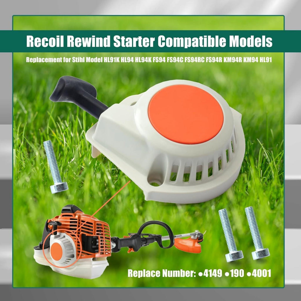 OEM 4149 190 4001 Recoil Starter For Stihl HL91K FS94C KM94R Trimmer Metal New