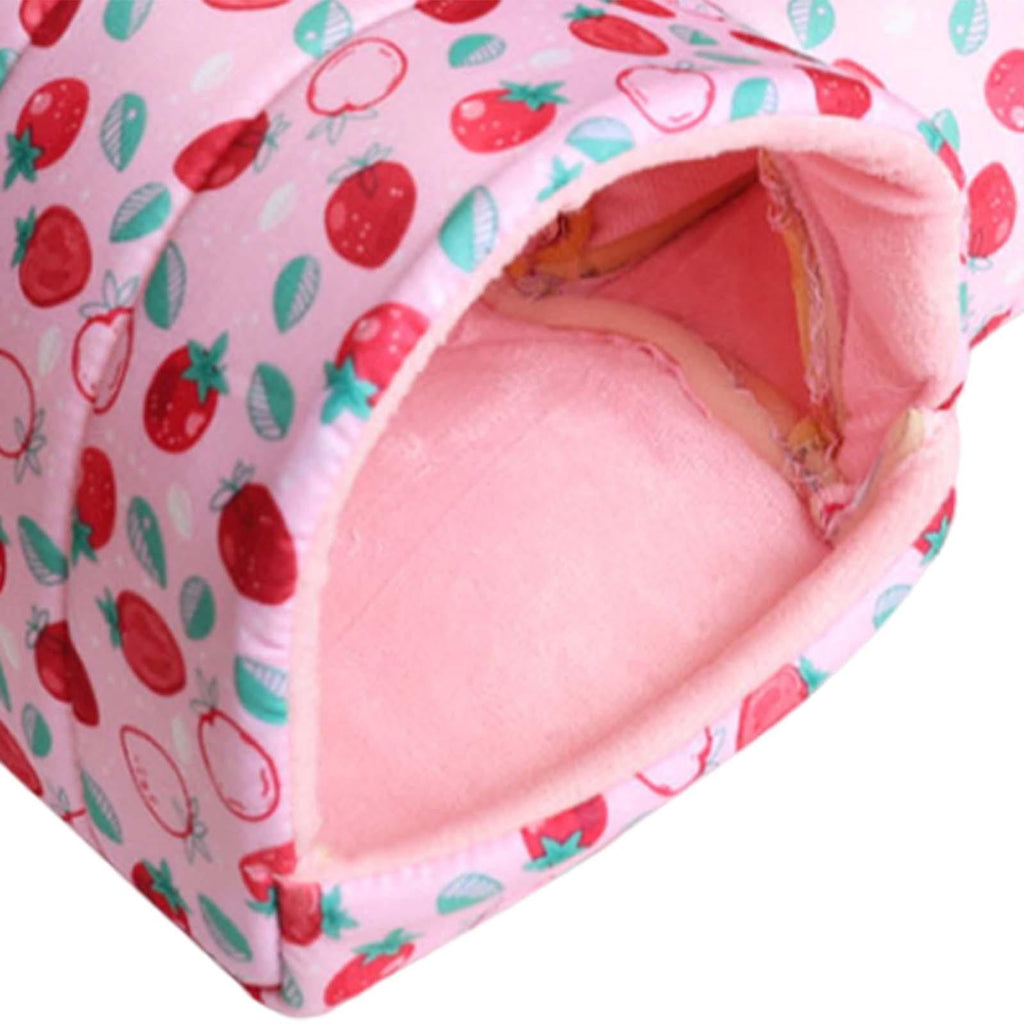 Hamster Hideout Guinea Pig Tunnel and Bed Bedding Habitat Small Animal House
