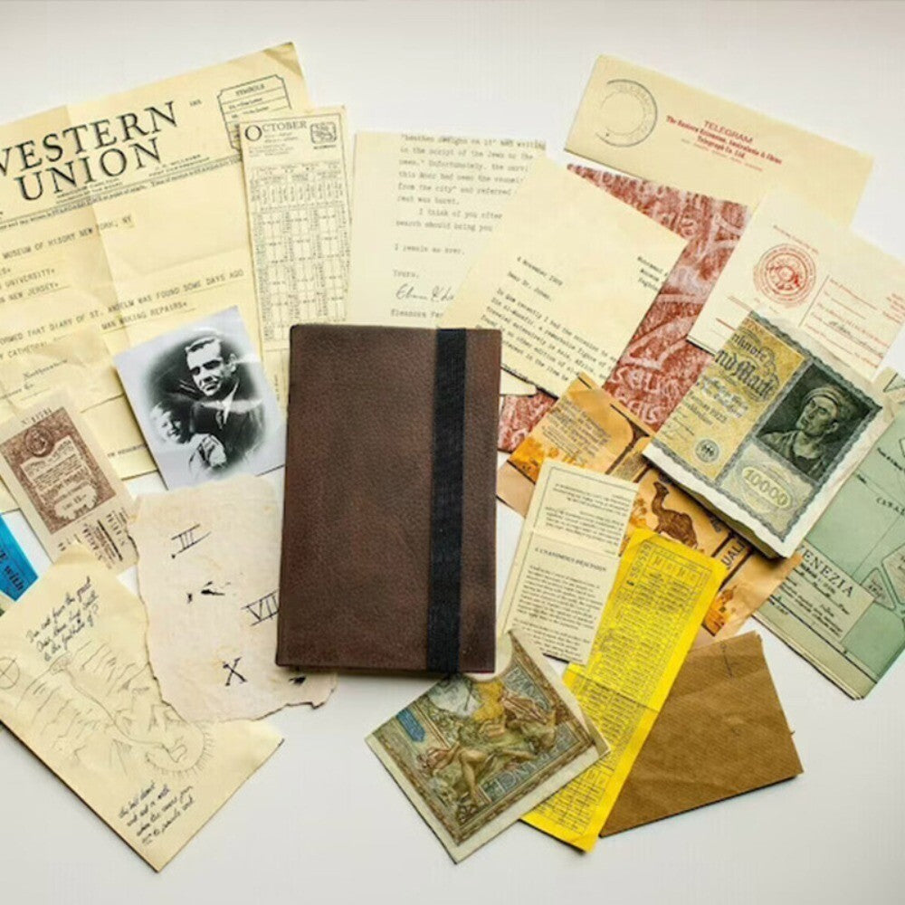 With Hiddenprecious Deposits Avid Indiana Jones Grail Diary Diary Prop Replica