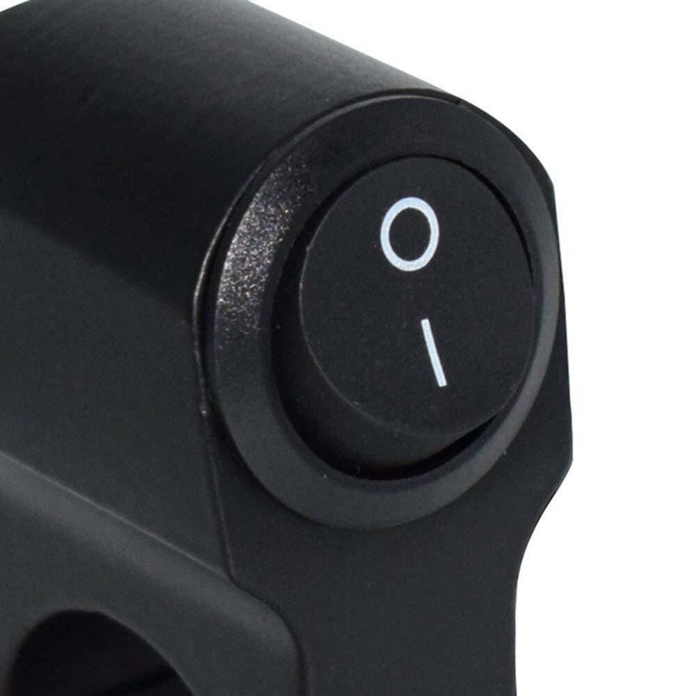 Waterproof Motorbike Motorcycle Handlebar Fog Spot Light On Off Switch 120W 12V