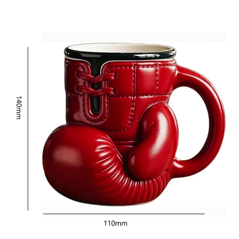 12Oz Boxing Glove Mug, Novelty Shaped Boxing Mug,Sports Lovers Coffee Cup Gift