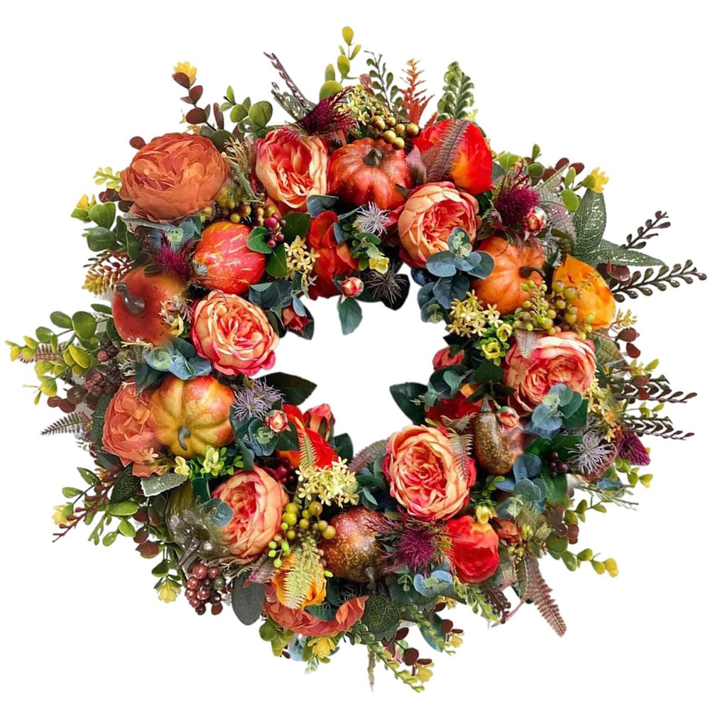Halloween Fall Wreath Front Door Harvest Wreath Multipurpose for Front Porch
