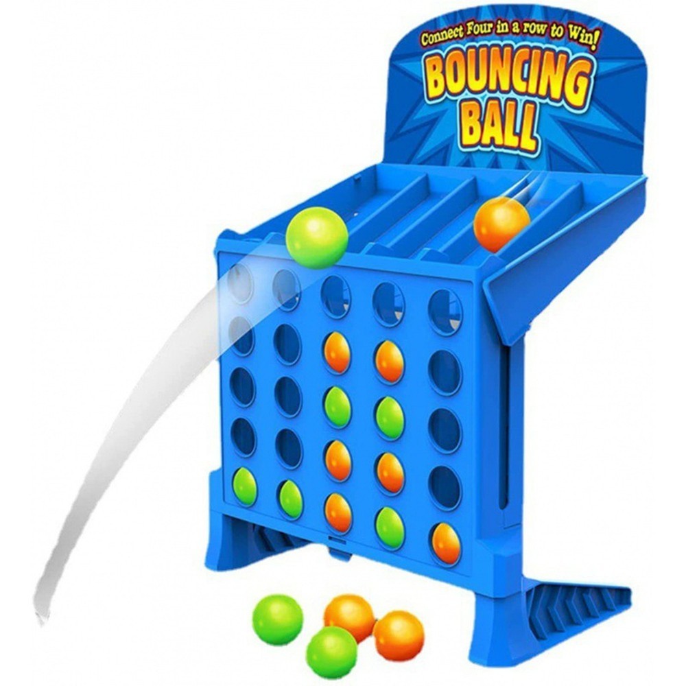 Connect 4 Shots Family Fun Game Row Grid Challenge Travel Carry Fast Bounce Ball