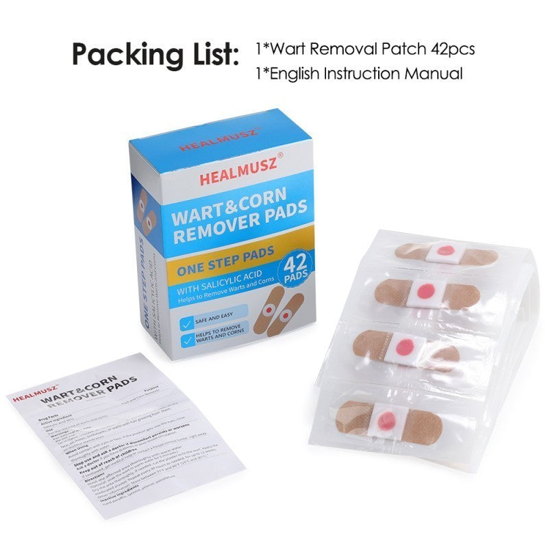 42 Pads Corn Removal Plasters Protective Foot Plaster Pads Patches Wart Plantar