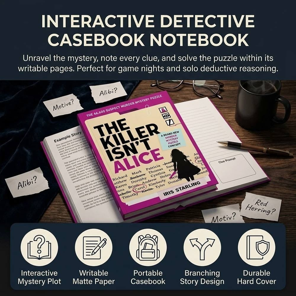 NEW The Killer Isn't Alice: the 46,600 Suspects 18 Clues Murder Mystery Puzzle*