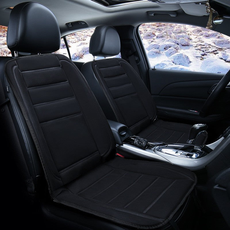 Luxury Heated Car Seat Cushion Heater Aftermarket Universal Fit 12V Warm Winter