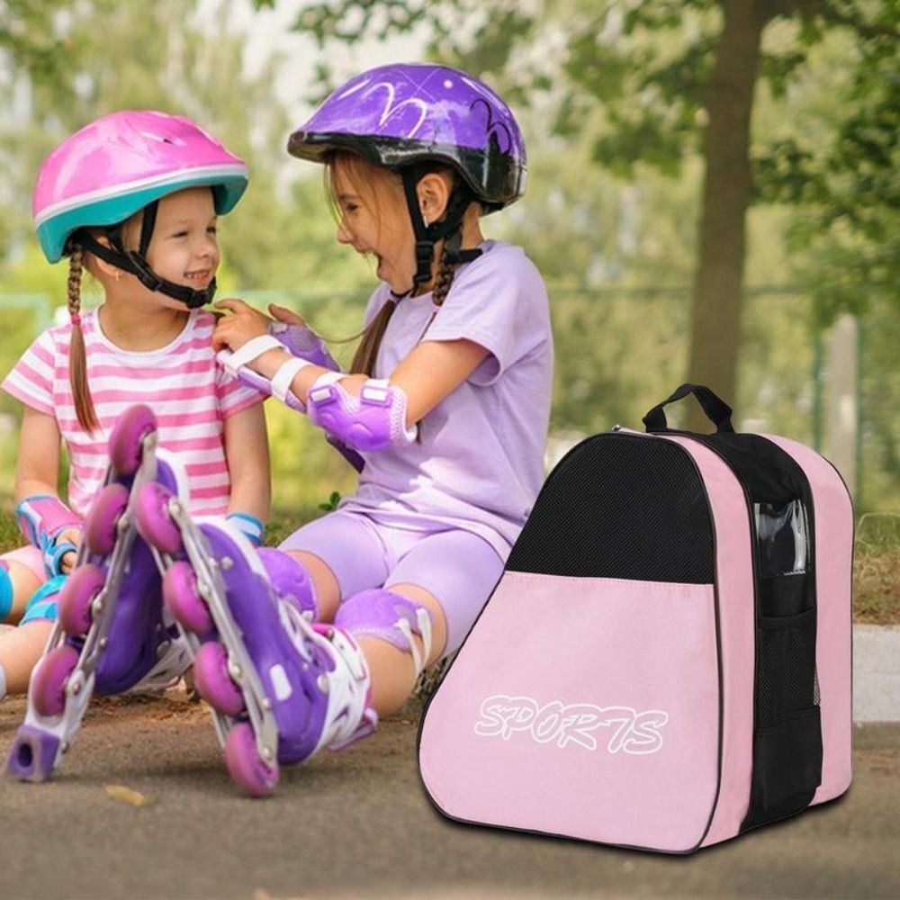 Adult Kids Roller Skate Bag Ice-Skating Bag Adjustable Shoulder Strap Ice Skates