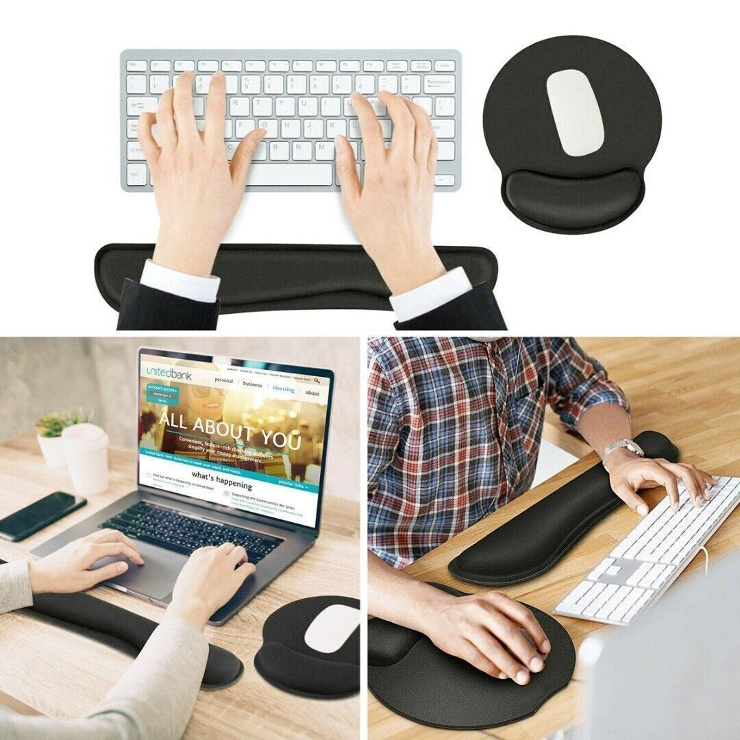 Mouse Pad Set Keyboard Wrist Rest Wrist Mat Ergonomic Keyboard Wrist Rest