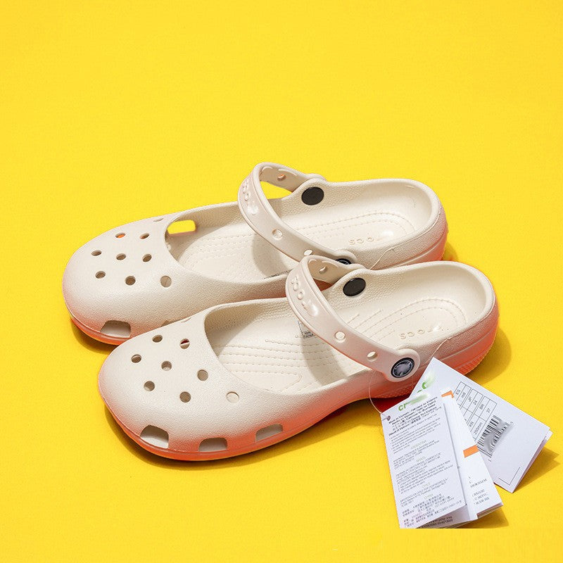 UK Ladies Ballet CrocsSandal Clogs Lightweight Beach Slip Slipper Holiday Size