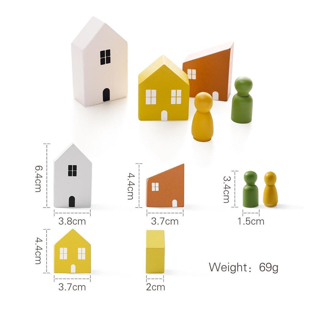 Stacking Toy Preschool Activities Shape Recognition Wood Blocks Balance Game