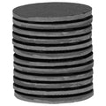 Linea Round Slate Coasters - 10cm - Pack of 12