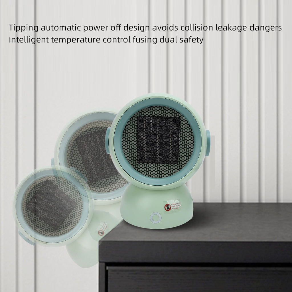 Green Desktop Space Heater Quiet High Power Portable Heater Fan For Bedroom SG