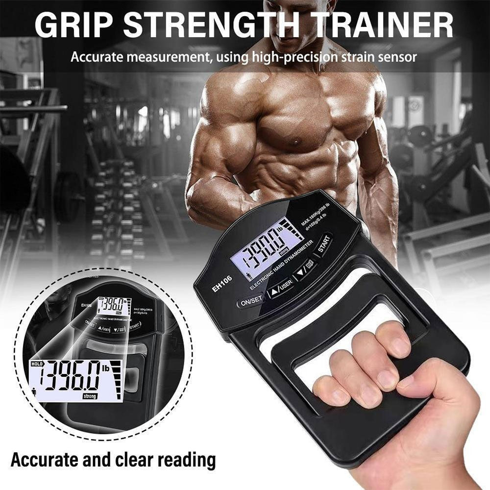 396Lbs/180Kg Hand Dynamometer Grip Strength Trainer Electronic Tester Tool UK