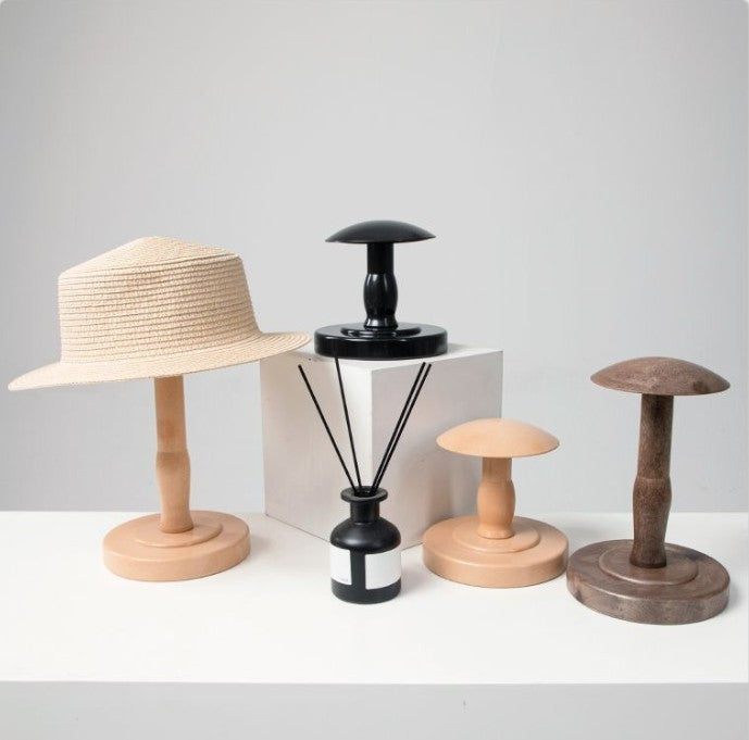 Vintage Wood  Hat Holder Stand Display Rack Wooden for
