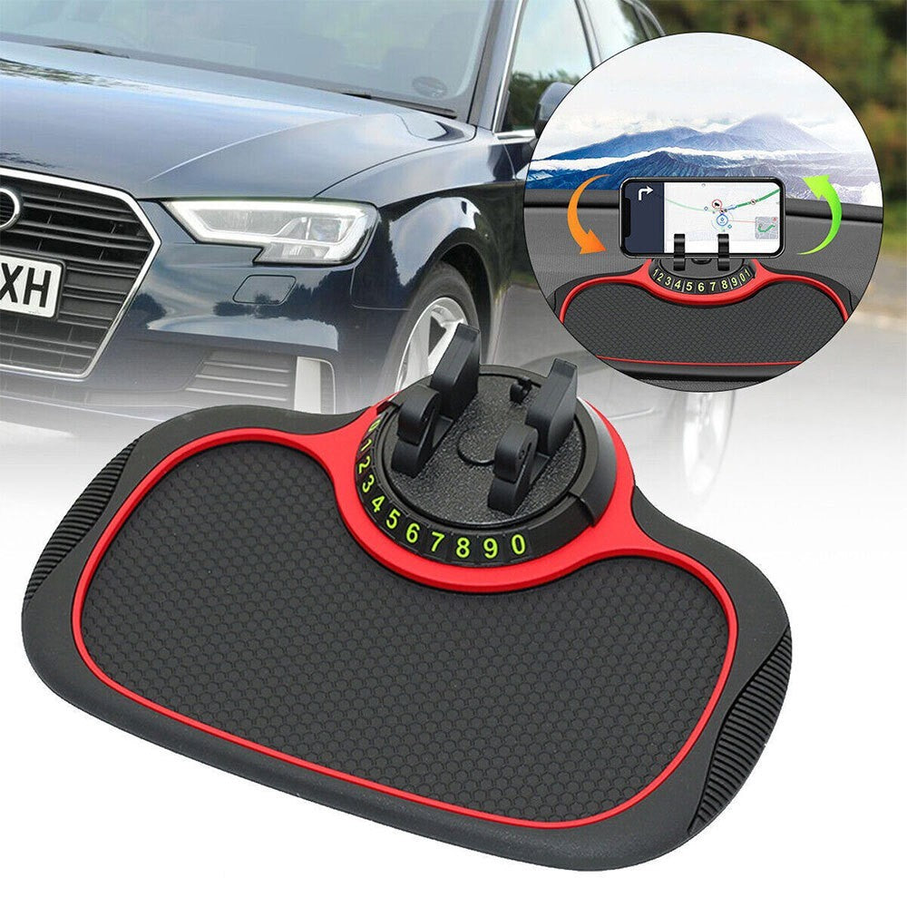 Car Stand Anti Skid Pad Non Slip Dashboard Mount Mat Number Parking Phone Holder