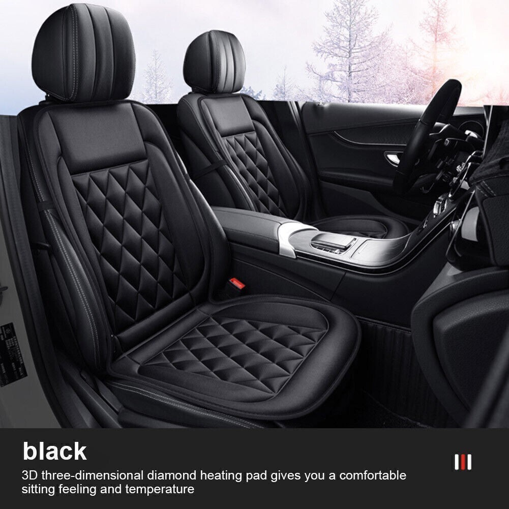 Universal Car Seat Pad Cushion Cover Heating Heater Warm Heated Cold Winter 12V
