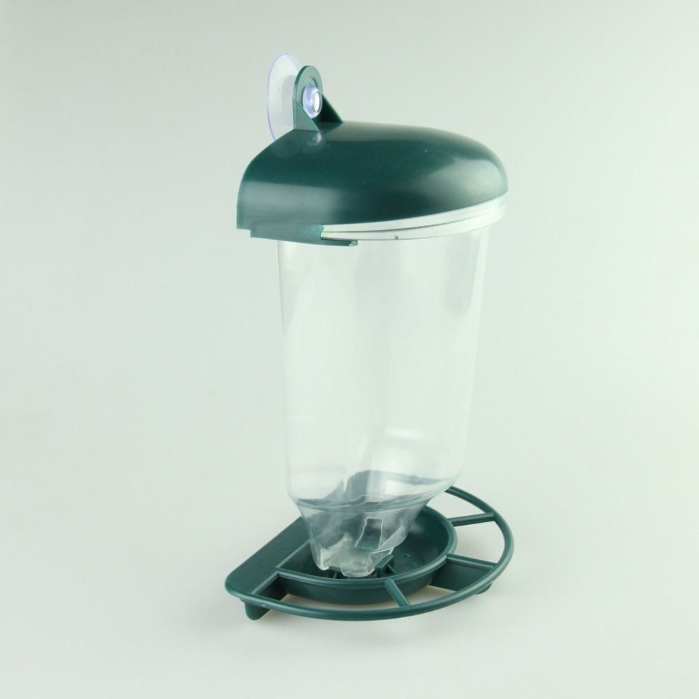 Outdoor Bird Feeder Window Acrylic Suction Cup Bird Hanging Food Dispenser