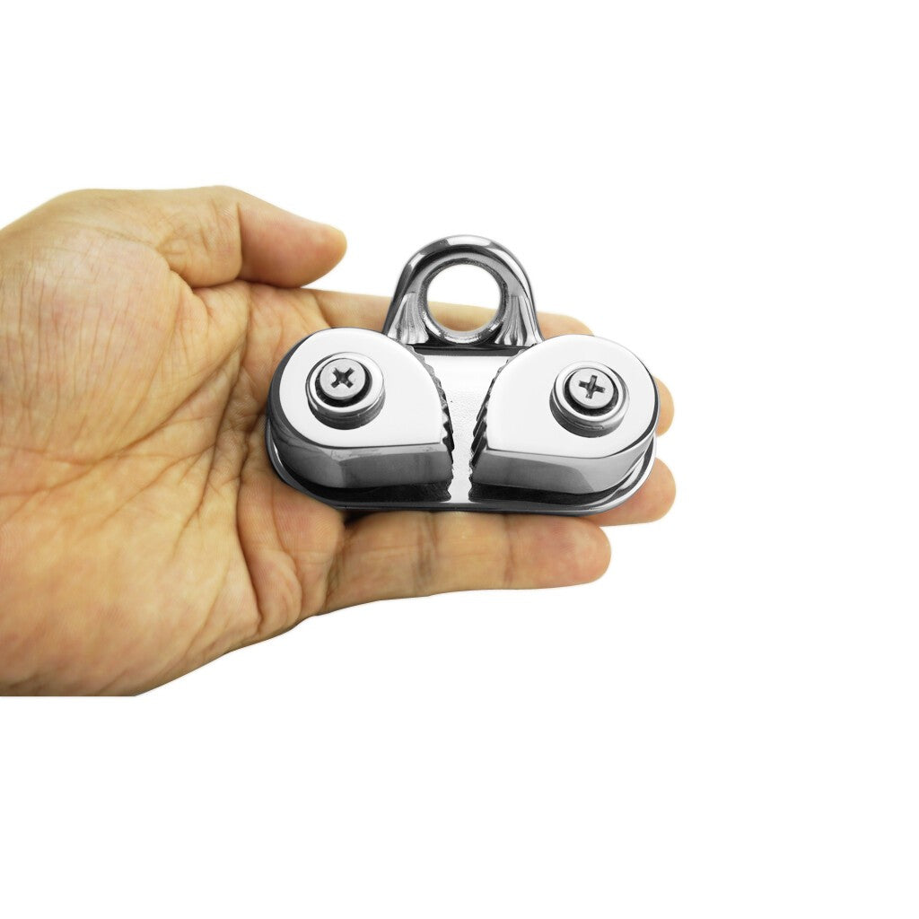 Marine Boat Stainless Steel 3-15mm Rope Junior Clam Cleat Jam Cleat