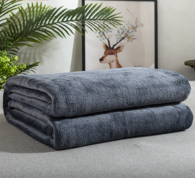 Soft Flannel Throw Blanket All Season Sofa Bed Warm Cover
