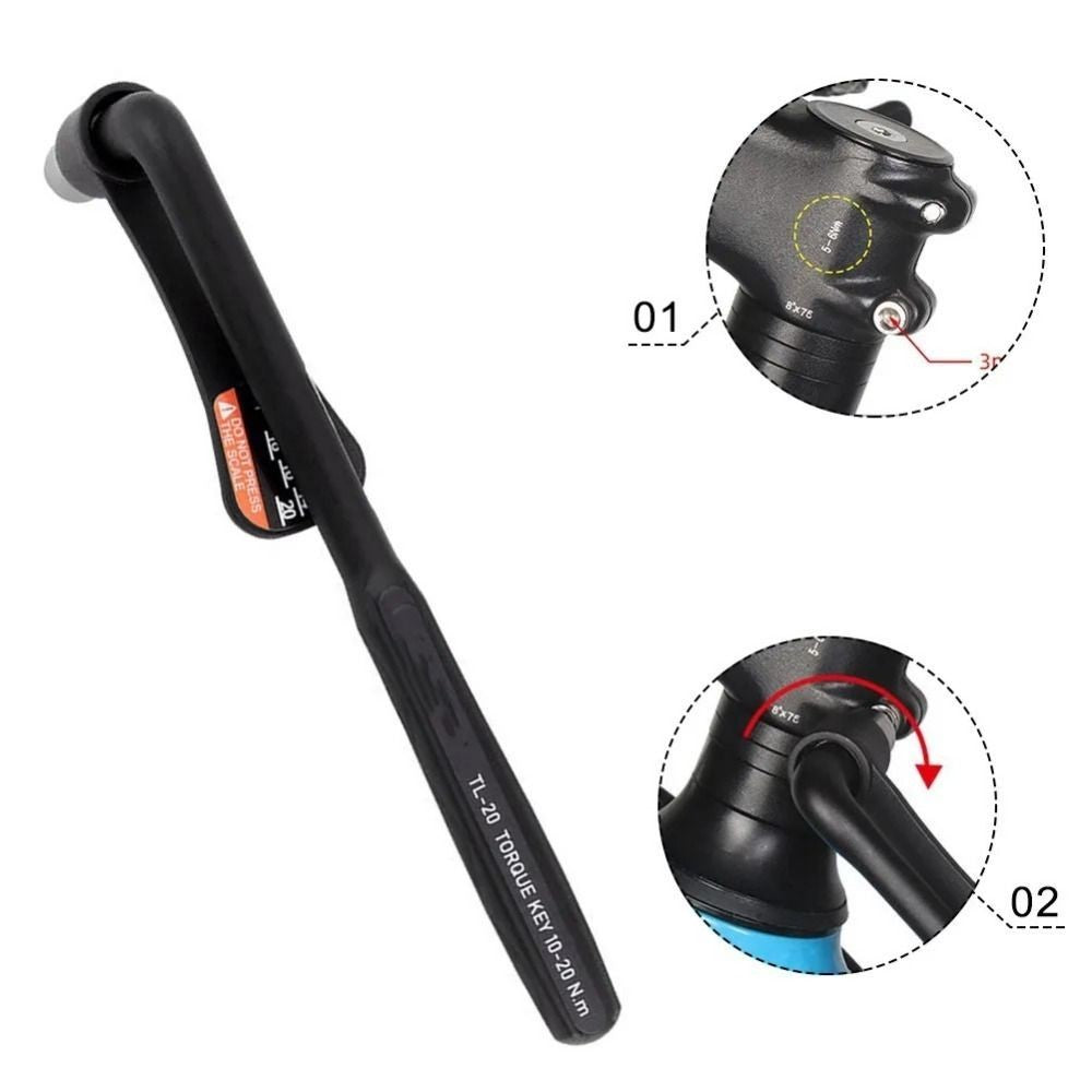 Bicycle Torque Wrench with Bit Set Portable Small MTB Road Bike Allen Key Tool