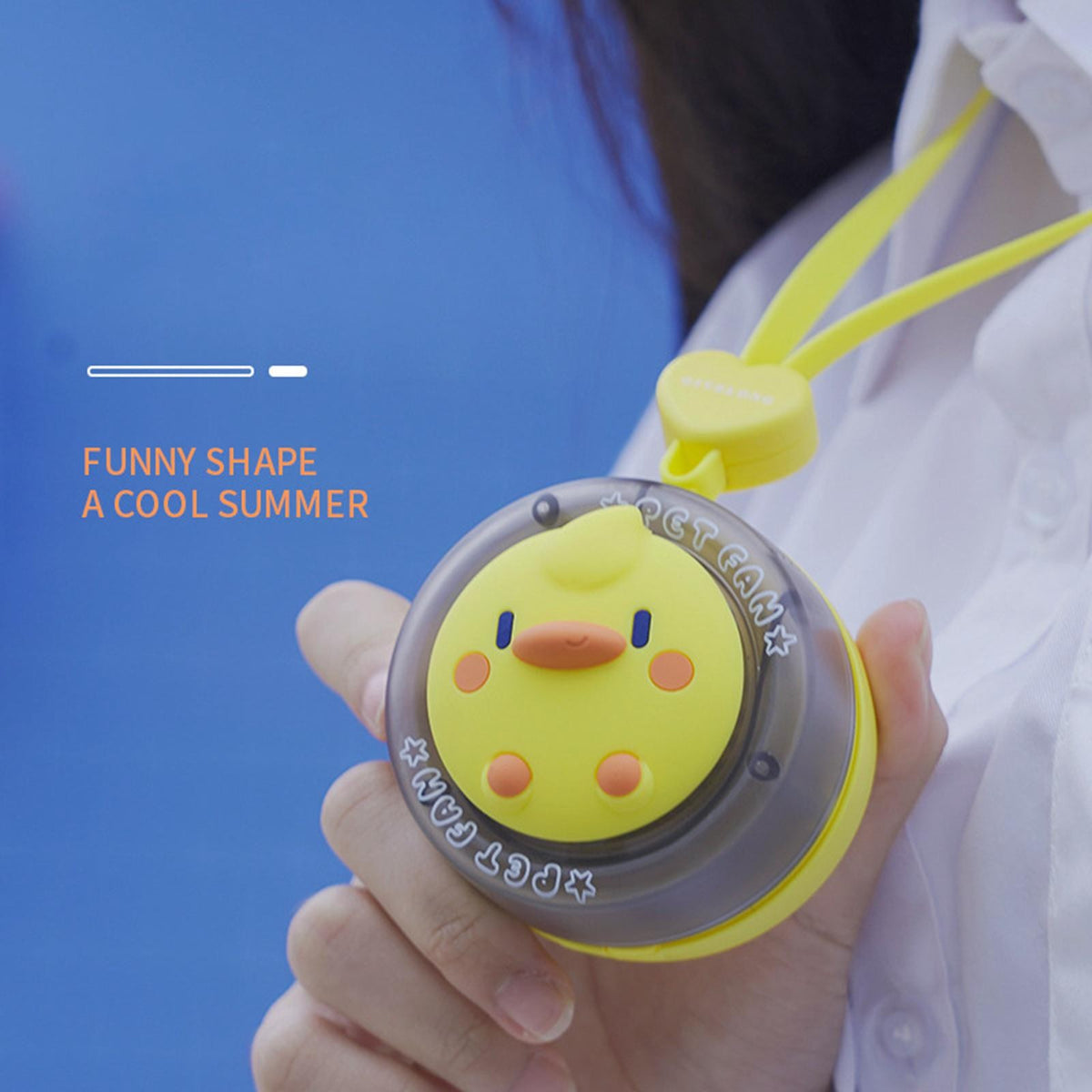 Portable Hanging Neck Cooling Fan Necklace Fan Wearable Adjustable for Indoor.*