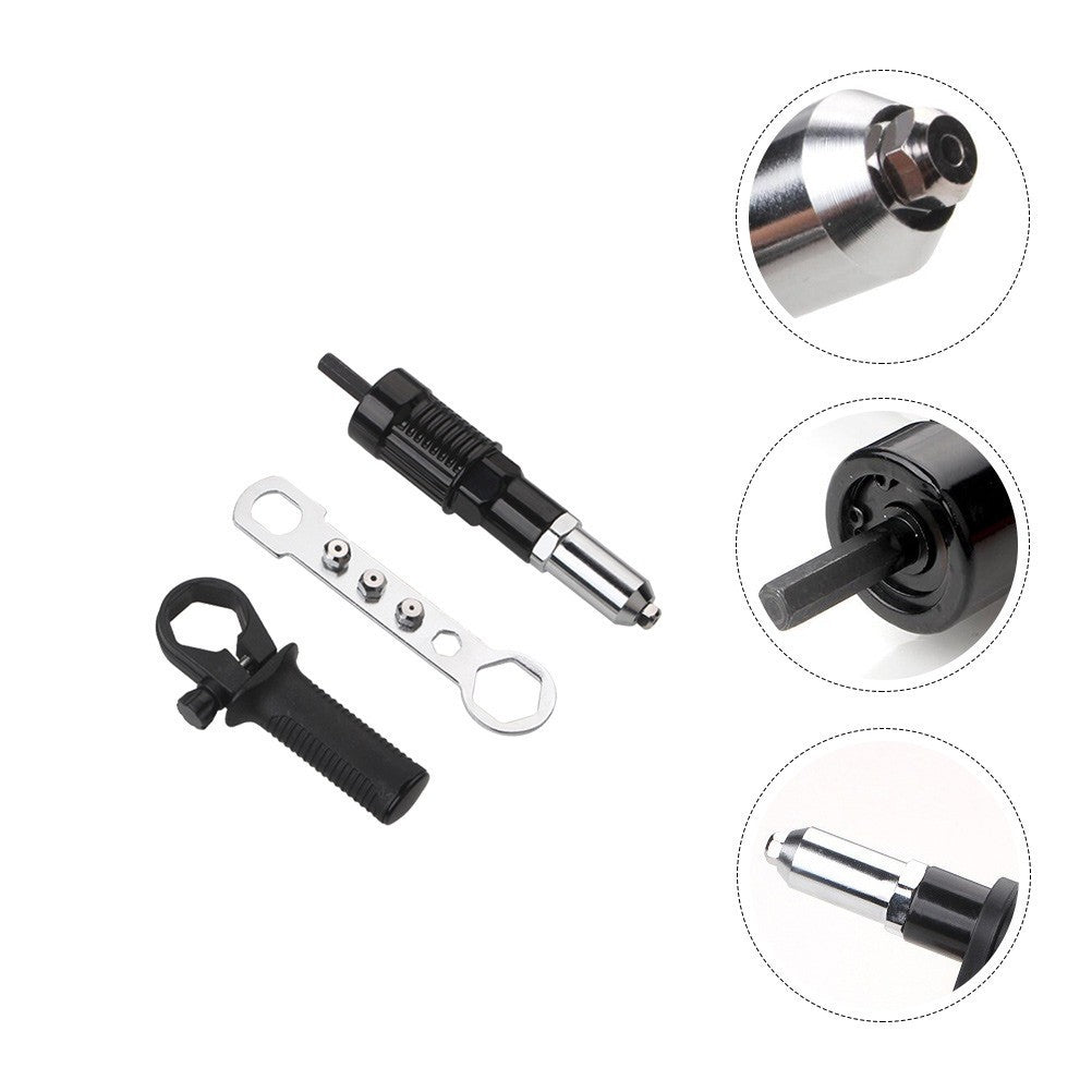 Metal Rivet Shooter Connector Pulling Machine Joint Right Angle Drill Adapter