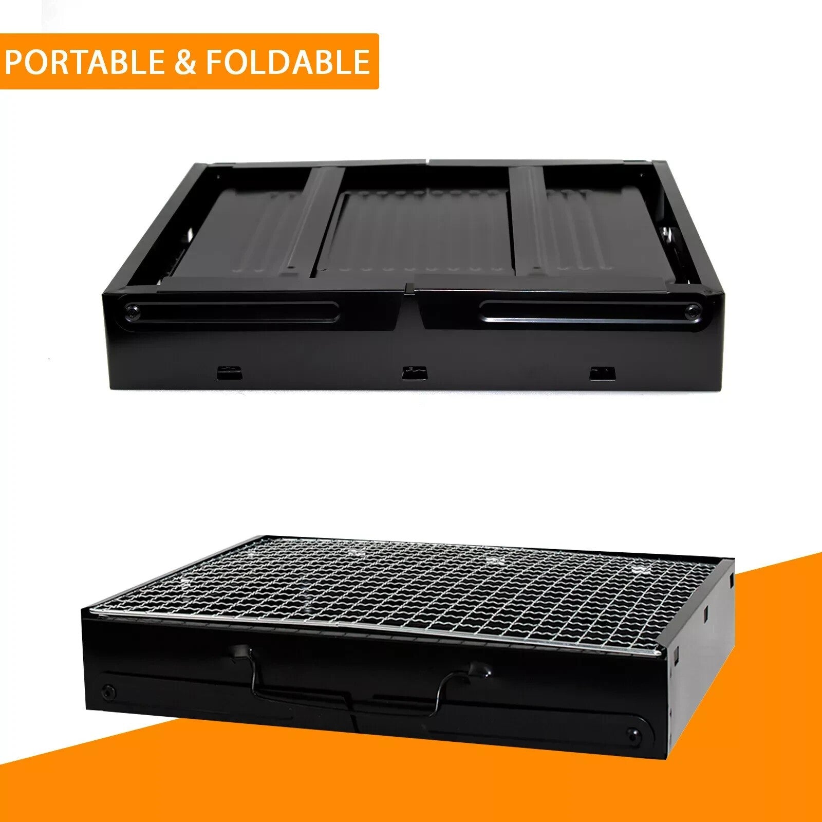 Portable Folding Charcoal BBQ Barbecue Camping Grill Travel Picnic Outdoor UK