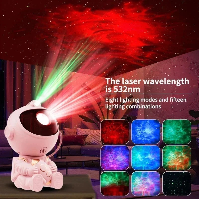 Astronaut Galaxy Projector Starry Star Sky Night Light Nebula Remote Projection